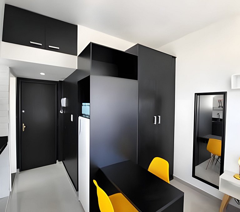 Studio c/ Vista Incrível da Enseada Botafogo