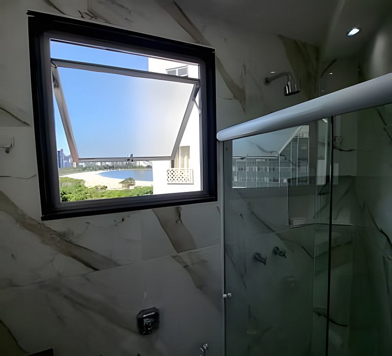 Studio c/ Vista Incrível da Enseada Botafogo