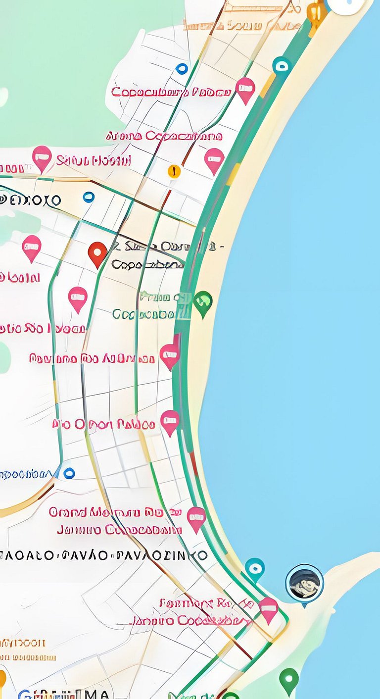 Espaçoso Apto. 2 quartos a poucos passos da praia