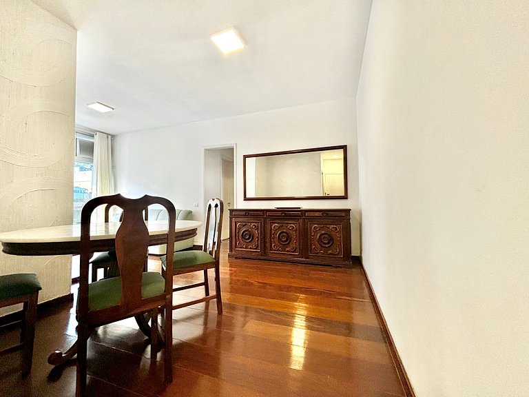 Apto 2 quartos com vista para o Cristo e garagem