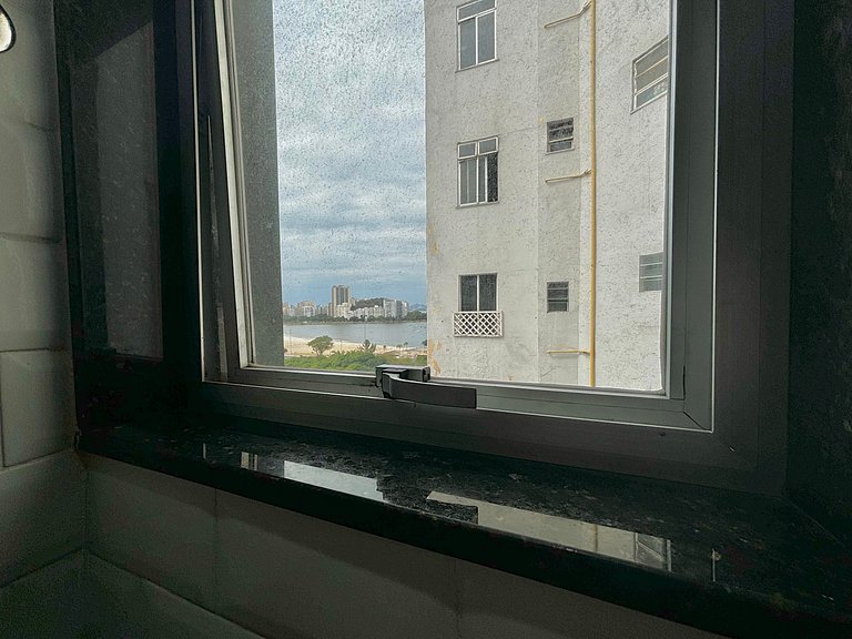 Studio c/ Vista Incrível da Enseada Botafogo