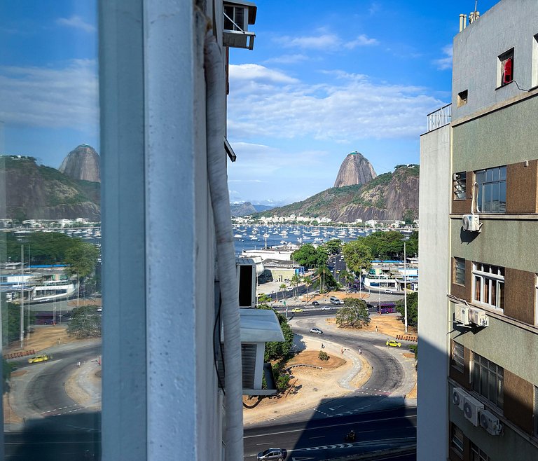 Studio com vista lateral para o Pão de Açucar