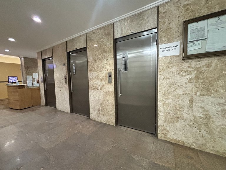2 quartos c/ vaga perto da praia e metrô
