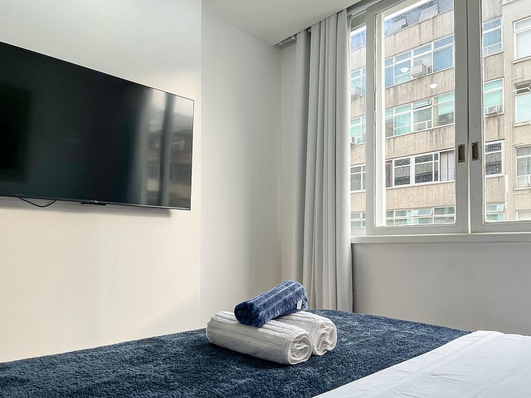 Studio próximo da Praia e Metrô com Cama Queen