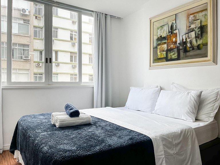 Studio próximo da Praia e Metrô com Cama Queen