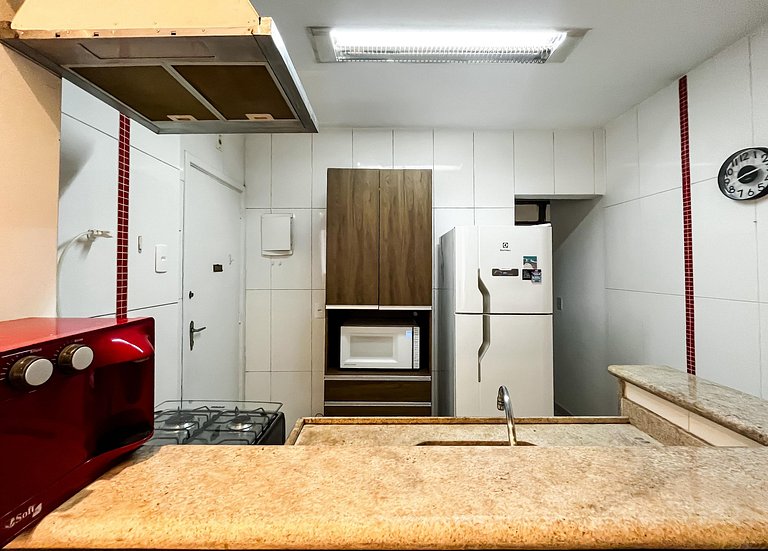 2Quartos c/ Suíte em Copa + Garagem e Portaria 24h