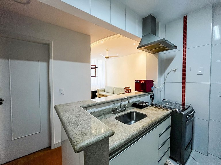 2Quartos c/ Suíte em Copa + Garagem e Portaria 24h