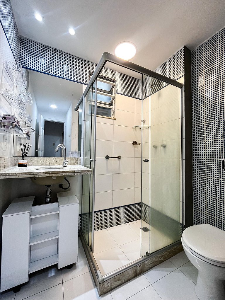 2Quartos c/ Suíte em Copa + Garagem e Portaria 24h
