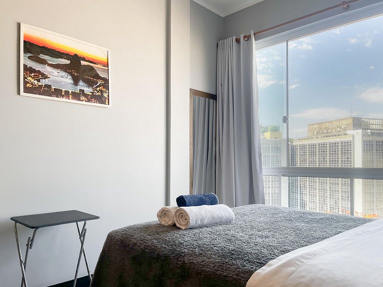 Studio Lapa com vista incrível + vaga privativa