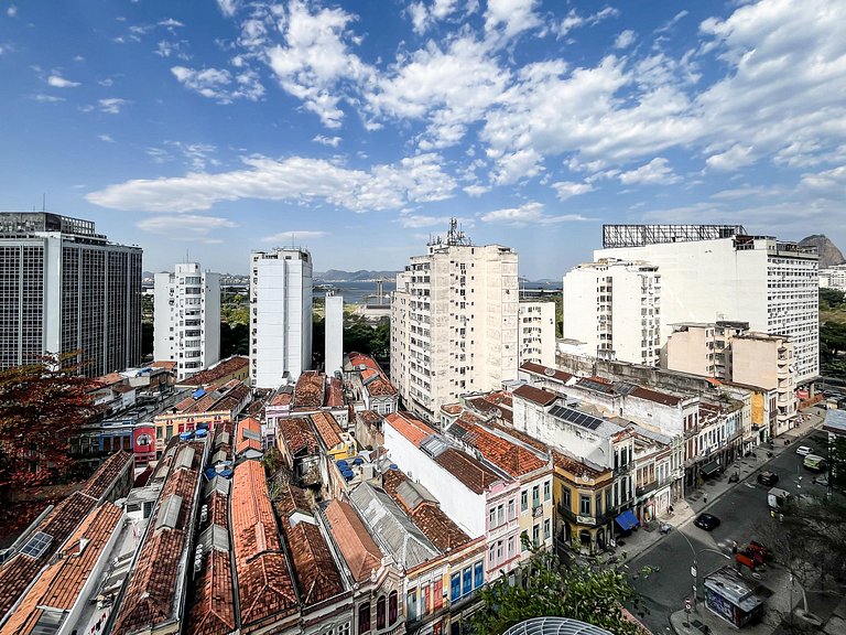 Studio Lapa com vista incrível + vaga privativa