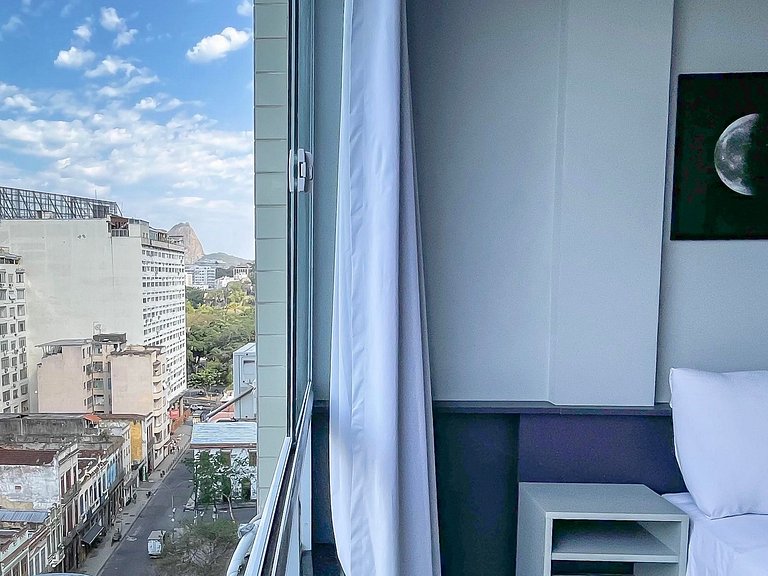 Studio Lapa com vista incrível + vaga privativa