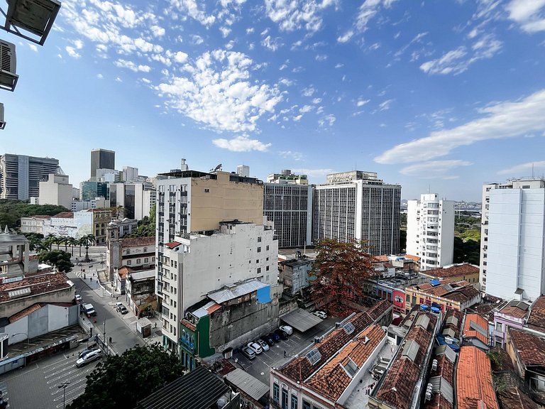 Studio Lapa com vista incrível + vaga privativa