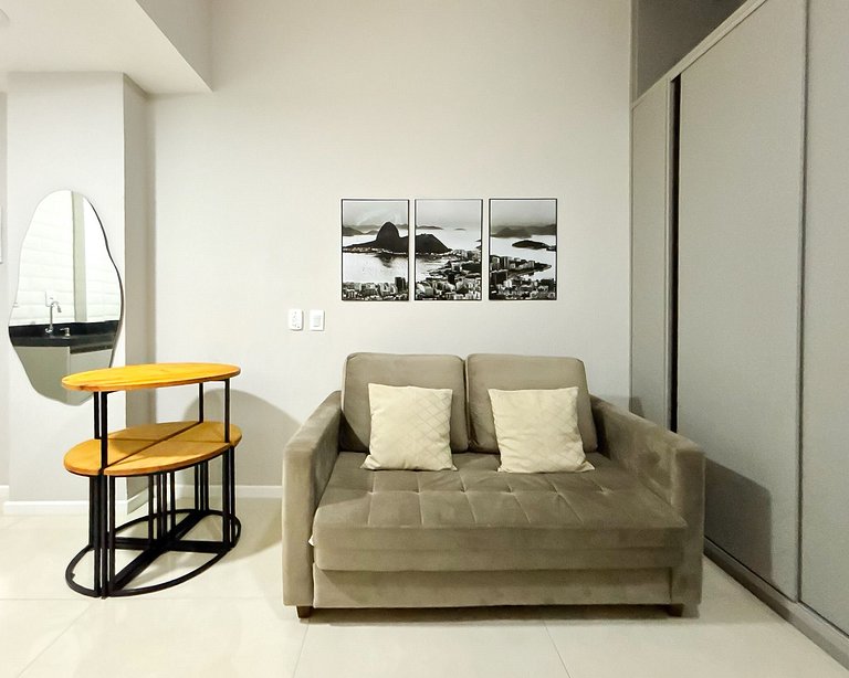 Charmoso Studio a 1 quadra da Praia do Leme