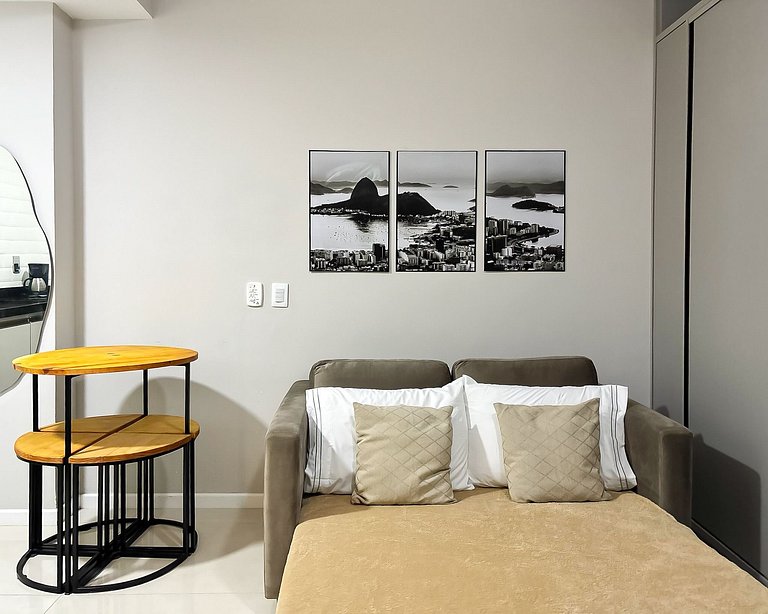 Charmoso Studio a 1 quadra da Praia do Leme