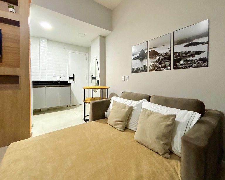 Charmoso Studio a 1 quadra da Praia do Leme