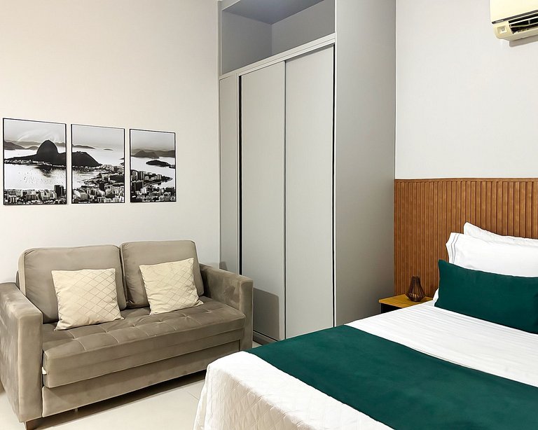 Charmoso Studio a 1 quadra da Praia do Leme