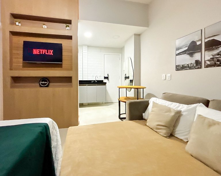 Charmoso Studio a 1 quadra da Praia do Leme