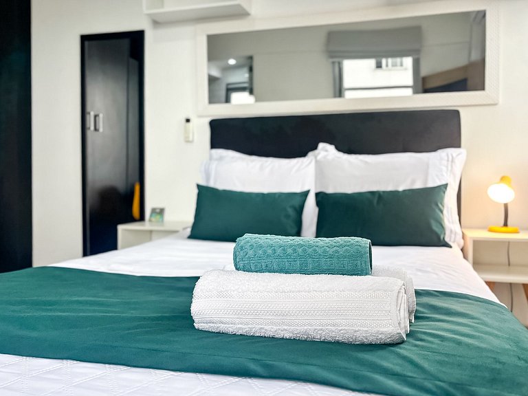 Studio c/ Vista Incrível da Enseada Botafogo