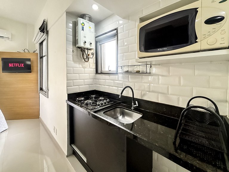 Studio c/ Vista Incrível da Enseada Botafogo