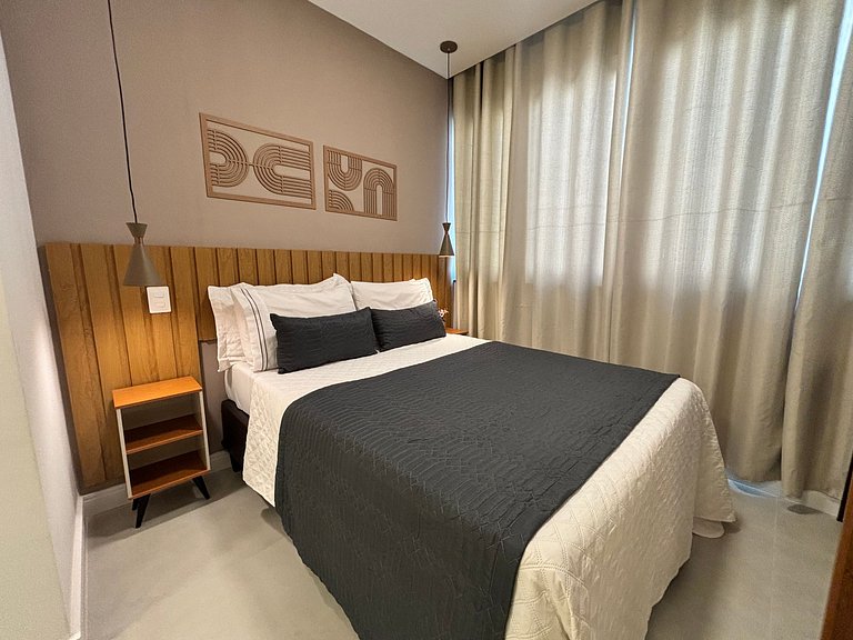 Studio p/ até 4 pessoas com portaria 24h