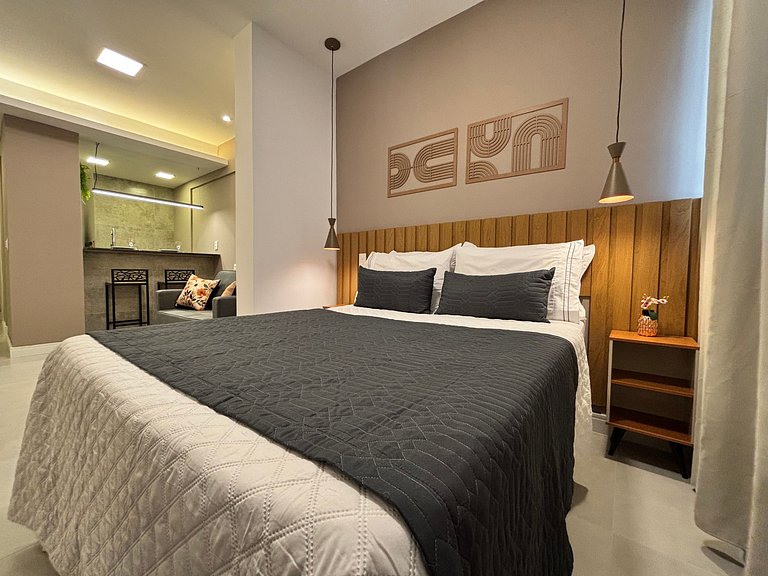 Studio p/ até 4 pessoas com portaria 24h