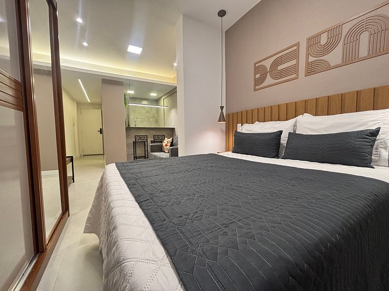 Studio p/ até 4 pessoas com portaria 24h