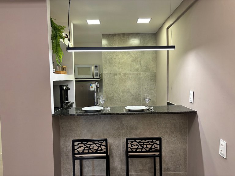 Studio p/ até 4 pessoas com portaria 24h