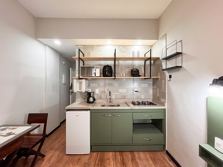 Vista lateral para o Pão de Açúcar e portaria 24h