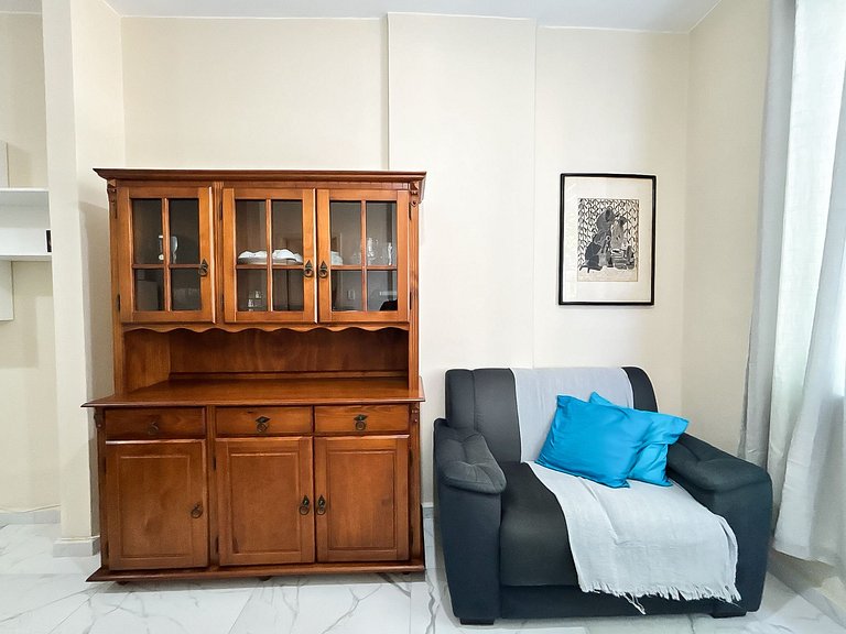 1 Quarto Com Vista Mar no Coração de Copacabana!