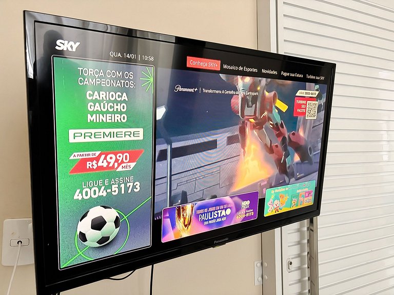 1 Quarto Com Vista Mar no Coração de Copacabana!