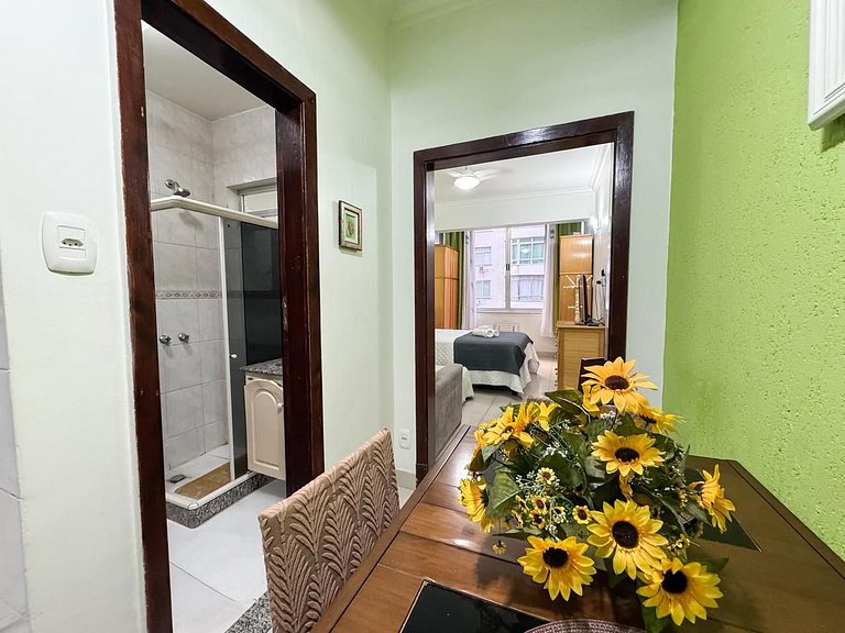 Apto. a 5 min da praia de Copa e do metrô