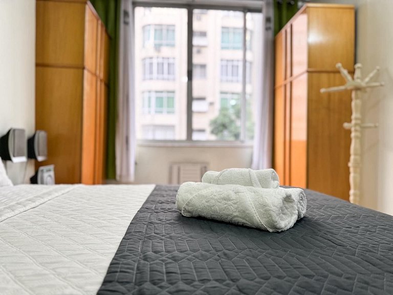 Apto. a 5 min da praia de Copa e do metrô