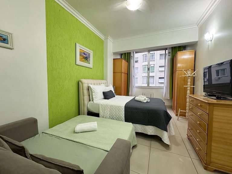 Apto. a 5 min da praia de Copa e do metrô