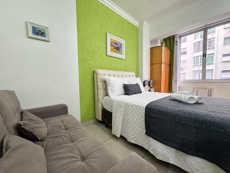 Apto. a 5 min da praia de Copa e do metrô