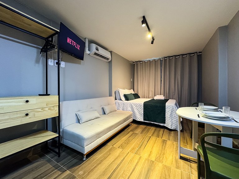 Studio no Centro ao lado do metrô e Aeroporto SDU
